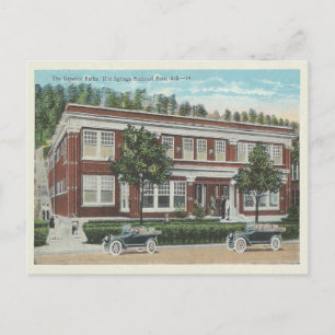 Carte Postale Arkansas, sources chaudes vintages