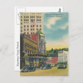 Carte Postale Arkansas, sources chaudes vintages (Devant / Derrière)