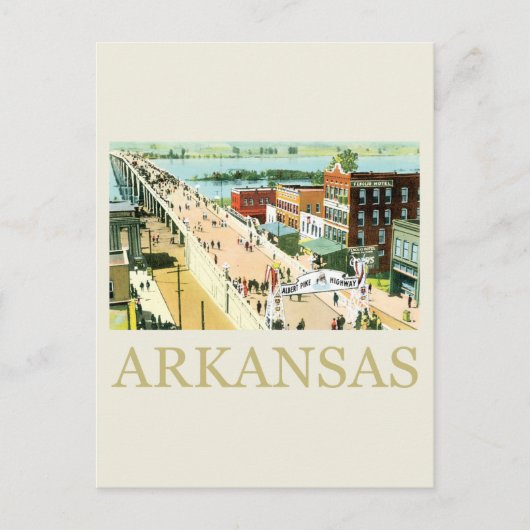 Carte Postale Arkansas vintage (Devant)