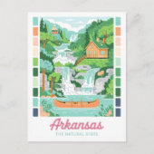 Carte Postale Arkansas Voyage d'été d'état naturel (Devant)
