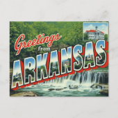 Carte Postale Arkansas Waterfall Forest (Devant)