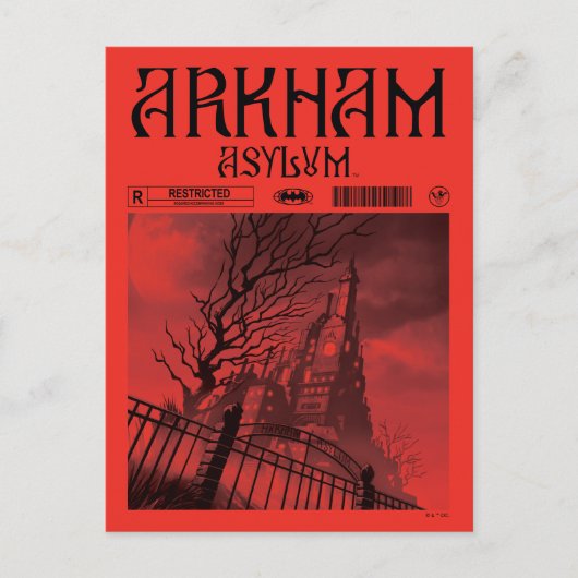 Carte Postale Arkham Asylum : Restreint (Devant)