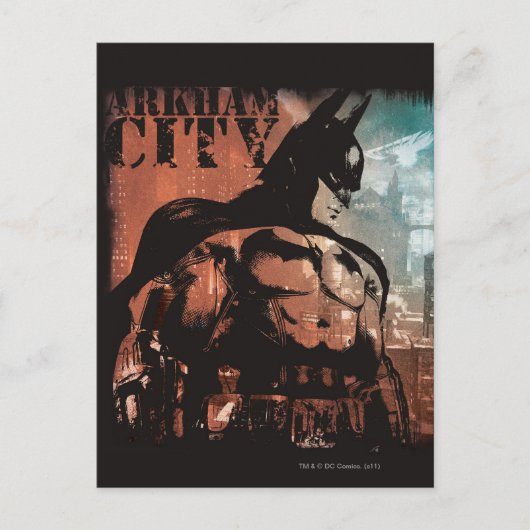 Carte Postale Arkham City Batman Médias mixtes (Devant)