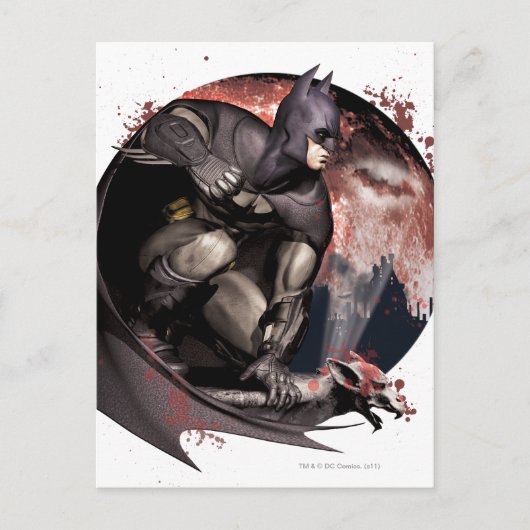 Carte Postale Arkham City Batman Moon (Devant)