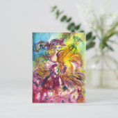 Carte Postale ARLECCHINA VIOLINIST / Soirée Carnaval vénitien (Debout devant)