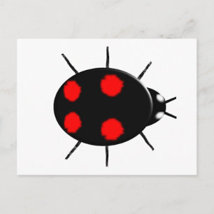 Carte postale Arlequin Ladybird