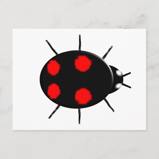 Carte postale Arlequin Ladybird (Devant)