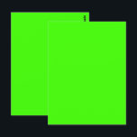 Carte Postale Arlequin Neon Vert Couleur Solide<br><div class="desc">Carte postale Note de voeux Postal Carte postale imprimée avec l'illustration de la conception de l'arlequin en couleur solide verte de Néon par TheFabricSeal à l'adresse Zazzle.com #Zazzle Made https://www.zazzle.com/store/thefabricseal. Harlequin Green est une couleur brillante de style néon brillant située quelque part entre le vert classique et le jaune vert...</div>