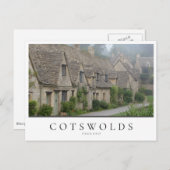 Carte Postale Arlington Row maisons, Bibury dans les Cotwolds (Devant / Derrière)