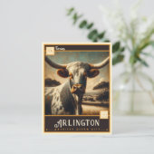 Carte Postale Arlington, Texas | VINTAGE (Debout devant)