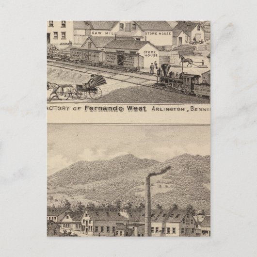 Carte Postale Arlington Vermont (Devant)