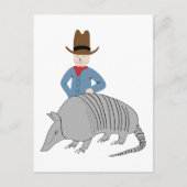 Carte Postale Armadillo Cowboy (Devant)