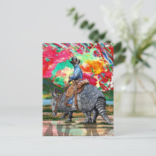 Carte Postale Armadillo Cowboy (Debout devant)