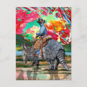 Carte Postale Armadillo Cowboy (Devant)