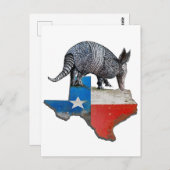 Carte Postale Armadillo du Texas (Devant / Derrière)