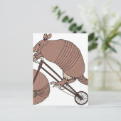 Carte Postale Armadillo Vélo D'Équitation Avec Roue Armadillo (Debout devant)