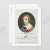 Carte Postale Armand Jean Duplessis, Cardinal, Duc de Richelieu (Devant / Derrière)