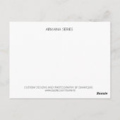 CARTE POSTALE ARMANE HOMMES N° 1 (Dos)