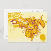 Carte Postale Arme à pulvériser Graffit (Devant / Derrière)
