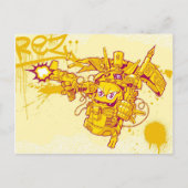 Carte Postale Arme à pulvériser Graffit (Devant)