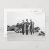 Carte Postale Armé aux dents, années 1940 (Devant / Derrière)