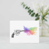 Carte Postale arme de l'amour : arc-en-ciel : (Debout devant)