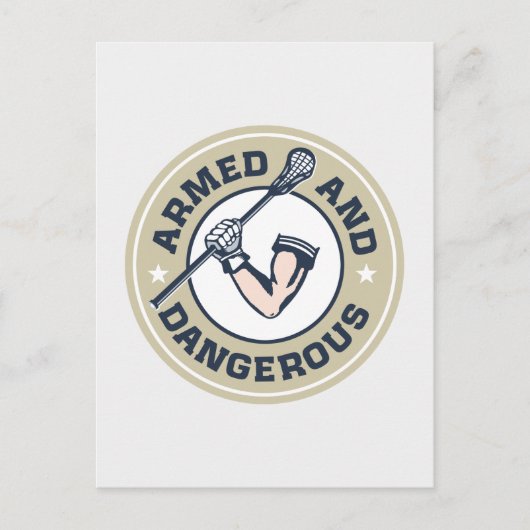 Carte Postale Armé et dangereux (Devant)