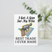 Carte Postale Arme pour femme (Debout devant)