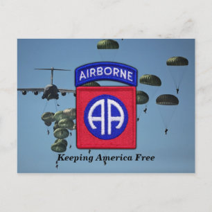 Carte Postale Armée 82e ABN DIV Anciens combattants du fort aéro