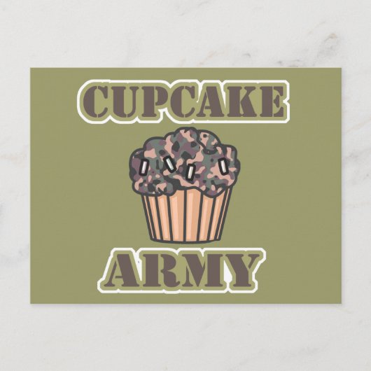 Carte Postale Armée de Cupcakes (Devant)