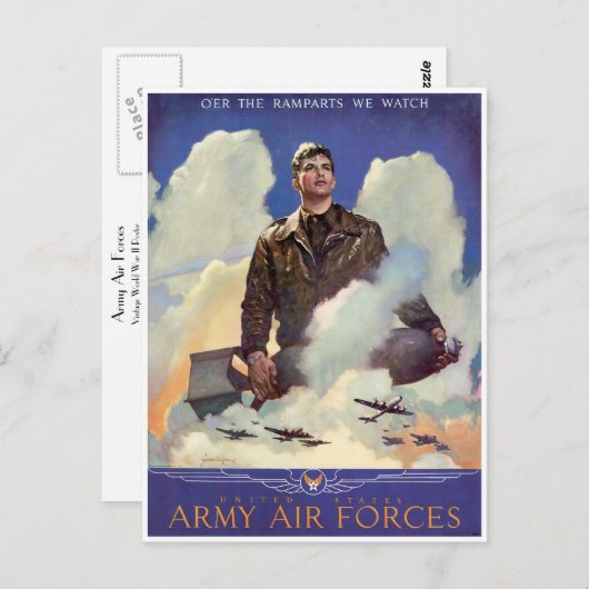 Carte Postale Armée de l'air (Devant / Derrière)