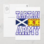 Carte Postale Armée de Tartan (Devant / Derrière)