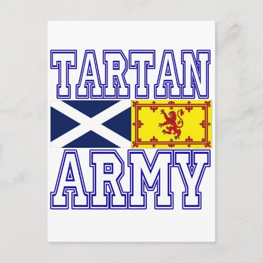 Carte Postale Armée de Tartan (Devant)