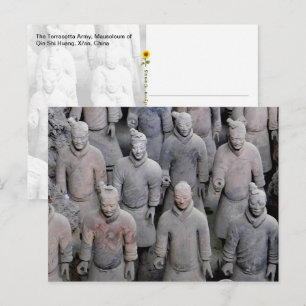Carte Postale Armée de terre cuite, Xi'an, Chine -