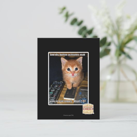 Carte Postale Armée des robots malfaisants (Debout devant)