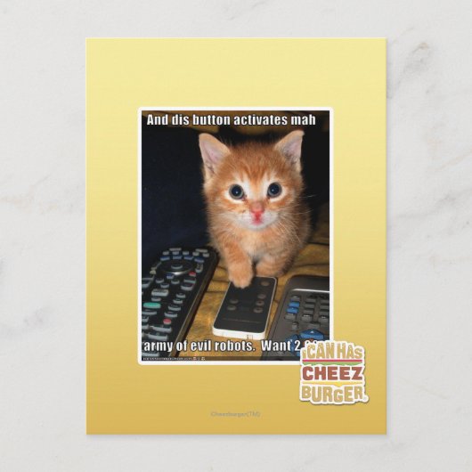 Carte Postale Armée des robots malfaisants (Devant)