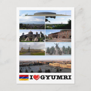 Carte Postale Arménie - Gyumri - I Love -