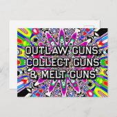 CARTE POSTALE ARMES À FEU, ARMES À FEU ET ARMES À FEU (Devant / Derrière)