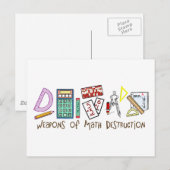 Carte Postale Armes De Destruction Mathématique (Devant / Derrière)