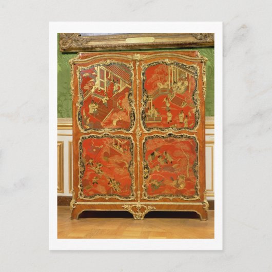 Carte Postale Armoire avec quatre panneaux de laque rouge de Chi (Devant)