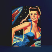 Carte Postale Armoire d'espace rétro