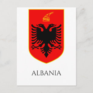 Carte Postale Armoiries albanaises Patrimoine national Art