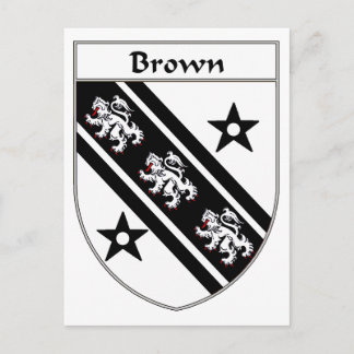 Carte Postale Armoiries Brown/crête de famille