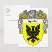 Carte Postale Armoiries d'Aguilar (mannequins) (Devant / Derrière)