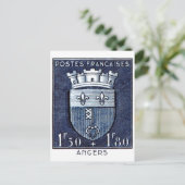 Carte Postale Armoiries d'Angers France (Debout devant)