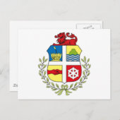 Carte Postale Armoiries d'Aruba (Devant / Derrière)