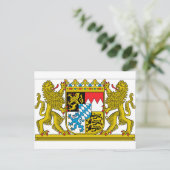 Carte Postale Armoiries de Bavière (Allemagne) (Debout devant)