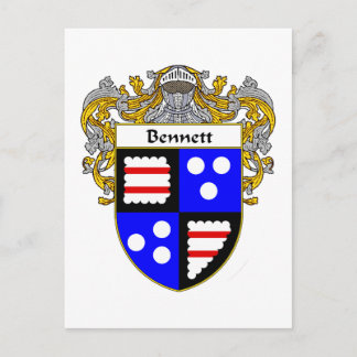 Carte Postale Armoiries de Bennett (mannequin)