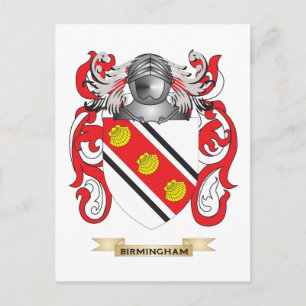 Carte Postale Armoiries de Birmingham (crête de famille)