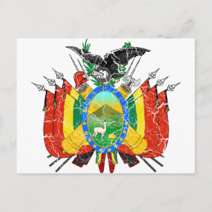 Carte Postale Armoiries De Bolivie